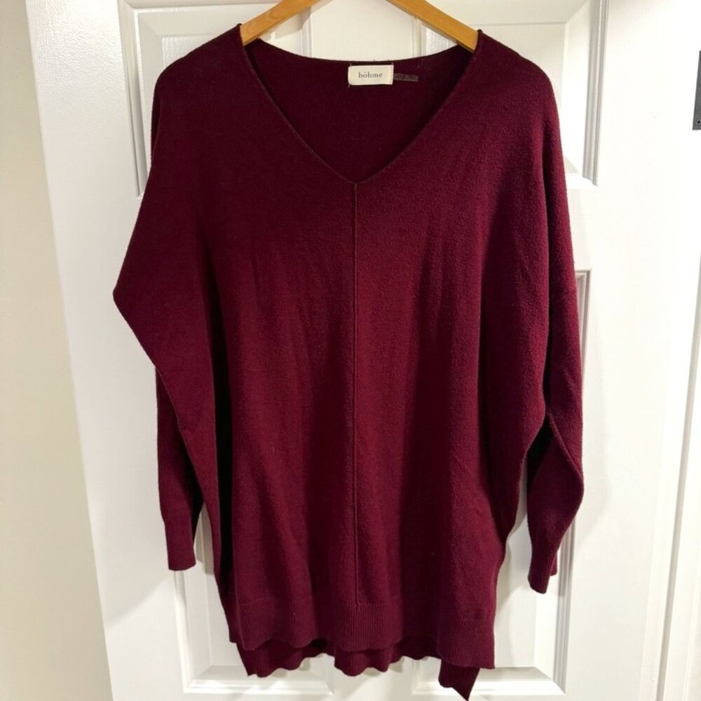Böhme oversized knit sweater wine color M/L